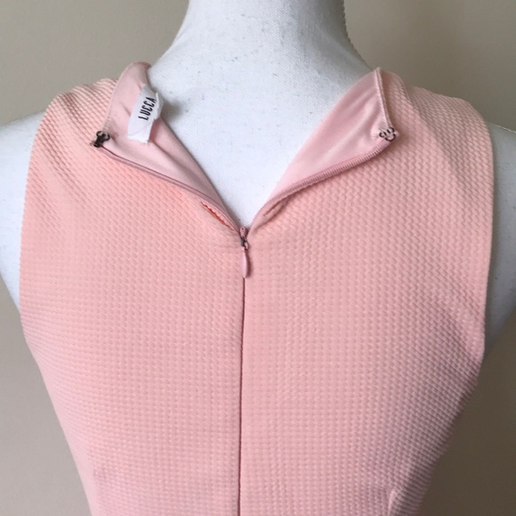 Lucca Couture Plunging Textured Fit + Flare Dress - Picture 7 of 8